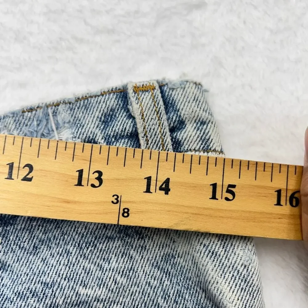 Vintage‎ Levi's 505 Distressed Shorts Women's 10/30 Orange Tab Made in USA